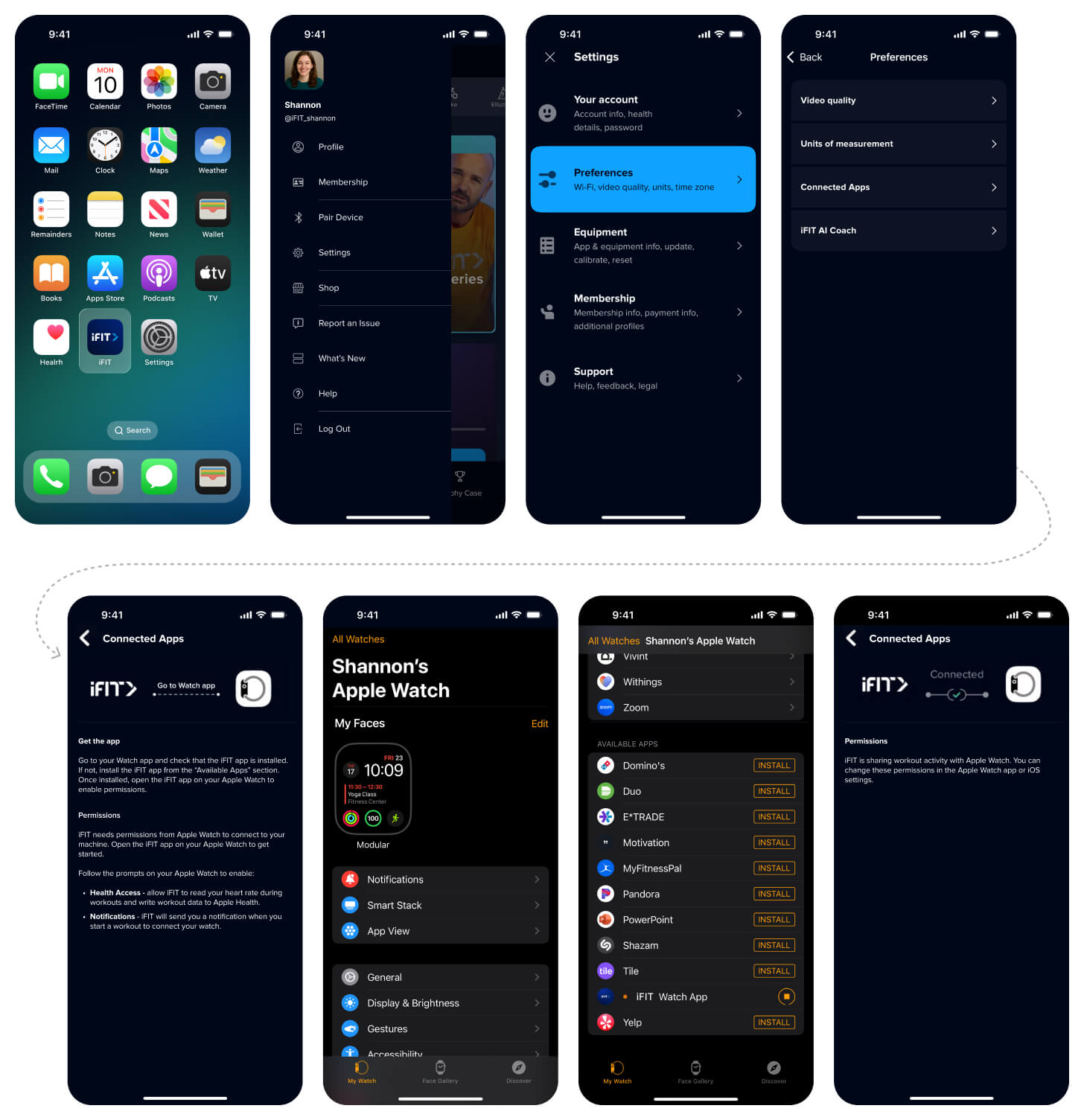 iFIT és Apple Watch beállítása lépésről lépésre